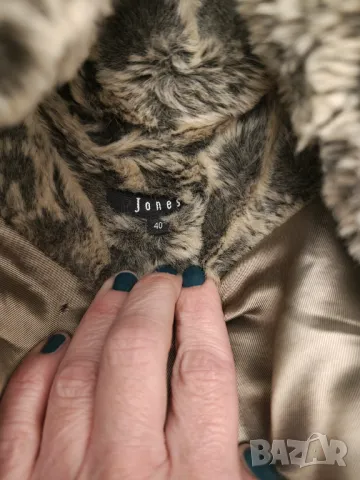 Страхотно палто на jones имитация на снежен леопард намаление, снимка 6 - Палта, манта - 48146302