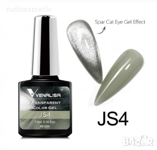 Venalisa Transparent Color Gel / полупрозрачен гел лак, снимка 7 - Продукти за маникюр - 29841204