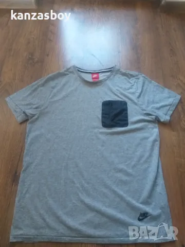 Nike T-Shirt Hybrid Top Grey - страхотна мъжка тениска ХЛ, снимка 5 - Тениски - 47655454