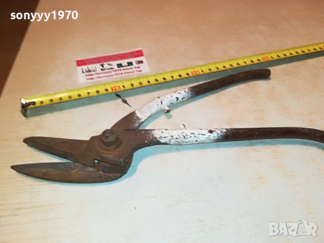 НОЖИЦА ЗА ЛАМАРИНА ОТ ФРАНЦИЯ 2005221233, снимка 3 - Антикварни и старинни предмети - 36821330