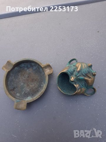 Датски бронзови пепелници .Джобни., снимка 1