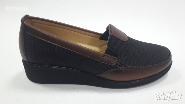 Дамски обувки VANETTI -ОРТОПЕДИЧНИ,черни с кафяви мотиви модел 3290
