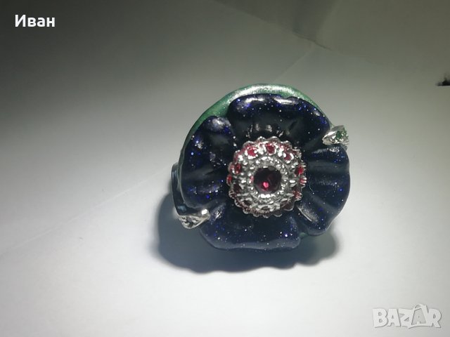 Сребърен пръстен , снимка 2 - Пръстени - 43779791