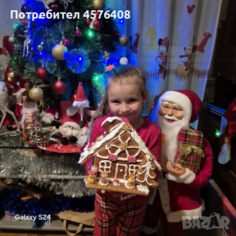 Дядо Коледа 90 см внос от Англия , снимка 2 - Декорация за дома - 52441235