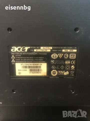 Acer Монитор 17 AL1715, снимка 6 - Други - 47662272