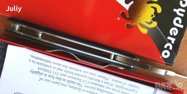 Сгъваем нож Spyderco Jot Singh Khalsa, снимка 12 - Ножове - 36753167