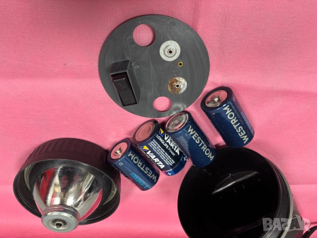 Фенер с дръжка + 4 батерии, снимка 10 - Къмпинг осветление - 52610979