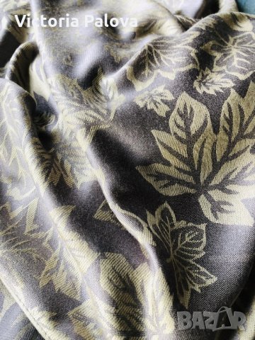 Голям двулицев шал,модерен нюдов цвят, снимка 8 - Шалове - 27221912