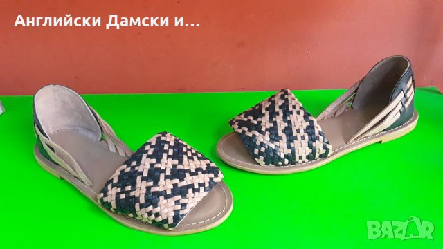 Английски дамски сандали естсетвена кожа-NEXT