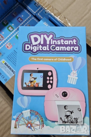 Детски принтер с фотоапарат и дисплей 2в1, снимка 4 - Образователни игри - 52736103