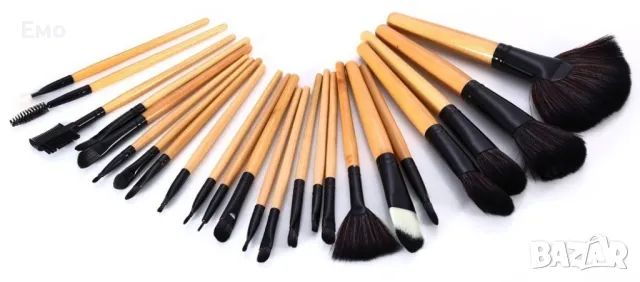 Промоция: Професионале комплект от 24 броя четки за грим в удобна чантичка HZS64, снимка 5 - Козметика за лице - 47916823