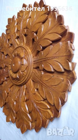 Дърворезба, розета за таван, снимка 2 - Други - 22001630