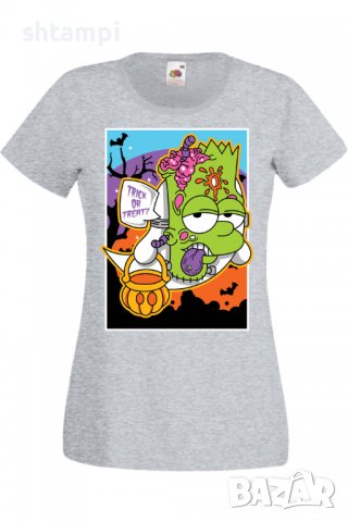 Дамска тениска The Simpsons Bart Simpson 02,Halloween,Хелоуин,Празник,Забавление,Изненада,Обичаи,, снимка 5 - Тениски - 38149422