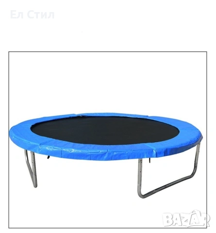 Ултра здрав портативен батут със защитна мрежа батут с размер 2,44 м. в диаметър + стълбичка, снимка 5 - Други - 53563737