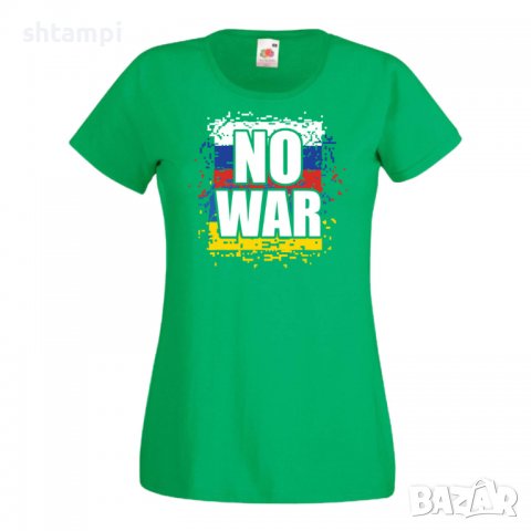 Дамска Тениска Украйна No War , снимка 2 - Тениски - 37011406