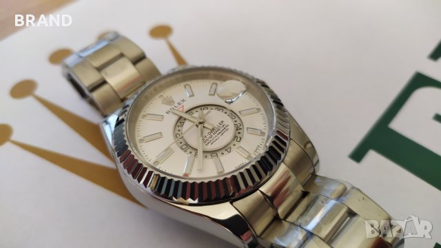 Мъжки часовник ROLEX SKY-DWELLER 42мм двойно часово време клас 5А+, снимка 4 - Мъжки - 28262427