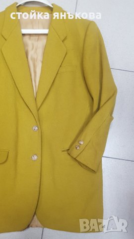 Продавам дамско  сако цвят горчица, снимка 1 - Сака - 43815767