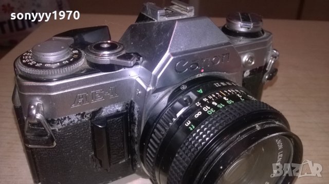 canon ae-1 made in japan-ретро фото-внос франция, снимка 2 - Фотоапарати - 26236497