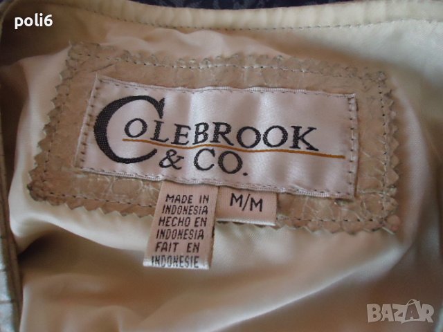 мъжки елек крокодилска кожа colebrook & co ,размер м, снимка 7 - Други - 39239990