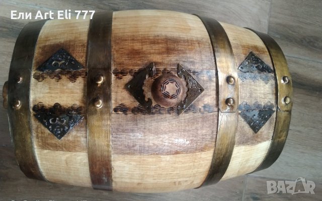 дъбово буре 10л, снимка 2 - Бидони, бурета и бъчви - 43931677