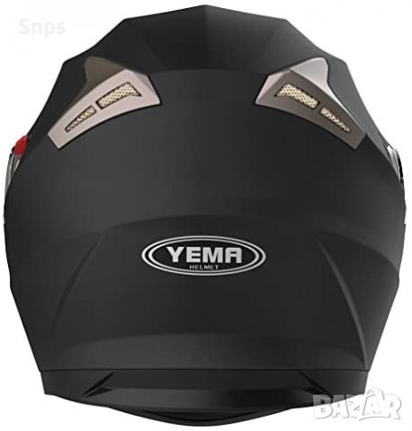 Каска за мотор YEMA с двойна козирка Слънцезащитна козирка L размер, снимка 5 - Аксесоари и консумативи - 36710478