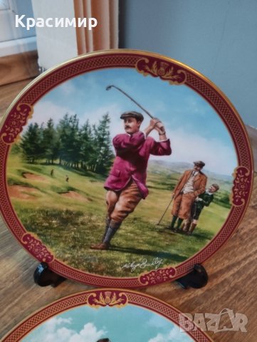 Royal Worcester Golfing  Декоративна чиния 30 лв.за бр. Доставка с еконт, снимка 2 - Колекции - 43757680