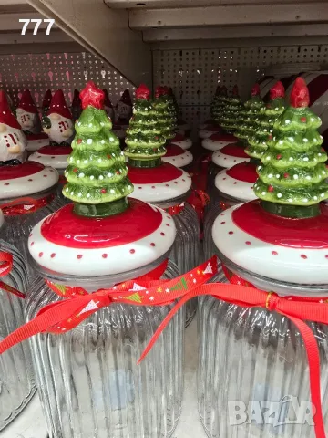 коледни буркани, снимка 3 - Буркани, бутилки и капачки - 48089107