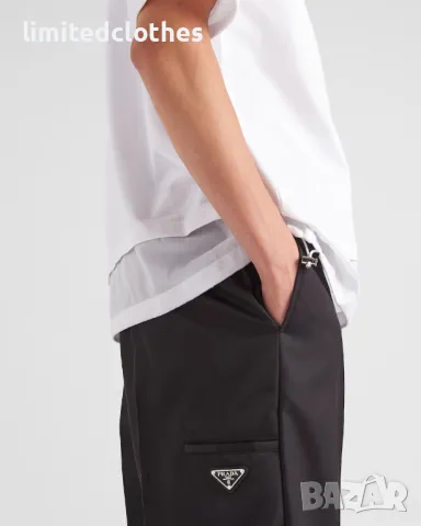 White Cotton and Re-Nylon Logo Print Мъжка Тениска size M, снимка 9 - Тениски - 48478425