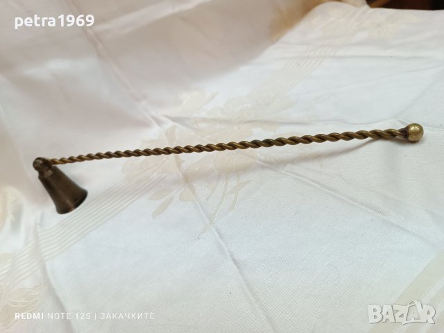 Бронзов гасител за свещи, снимка 1