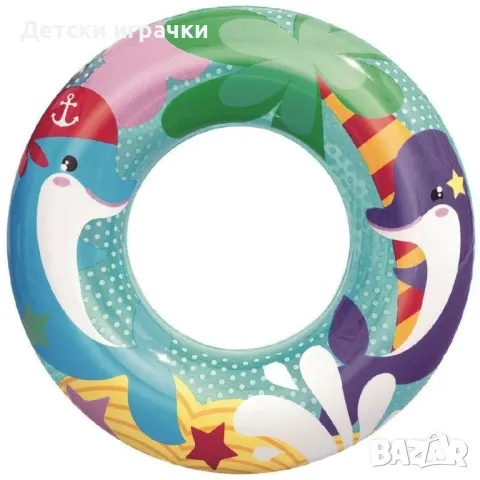 Детски надуваем пояс Bestway, 51 см, PVC, морски мотиви, Делфин, Пингвин, Русалка, снимка 4 - Надуваеми играчки - 49899817
