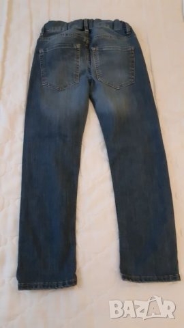 Като нови!Slim Дънки за момче на H&M 134 -140 см за 8 - 9год, снимка 2 - Детски панталони и дънки - 27594705