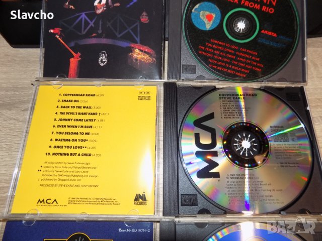 Дискове на -Steve Earle –Copperhead Road/Big Fat Snake-Beautiful Thing1994/ McGuinn-Back from Rio, снимка 6 - CD дискове - 39950432