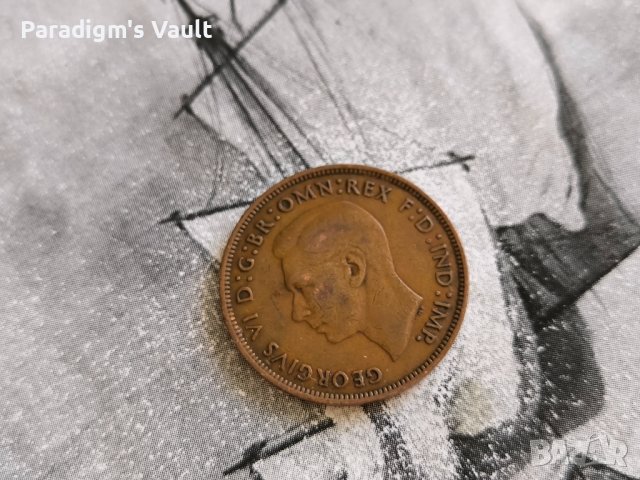Монета - Великобритания - 1 пени | 1944г., снимка 2 - Нумизматика и бонистика - 43912598