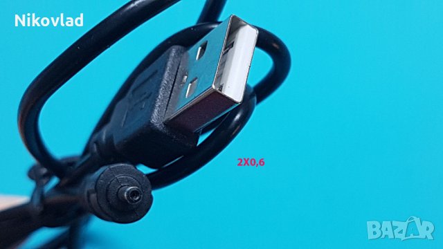 Захранващ кабел USB to 2.0*0.6mm Power Cable Connector, снимка 2 - USB кабели - 32492520