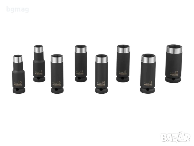 PARKSIDE PSNP 8 B2-комплект ударни вложки-глухи ключове, 8 части, снимка 6 - Гедорета - 50504461