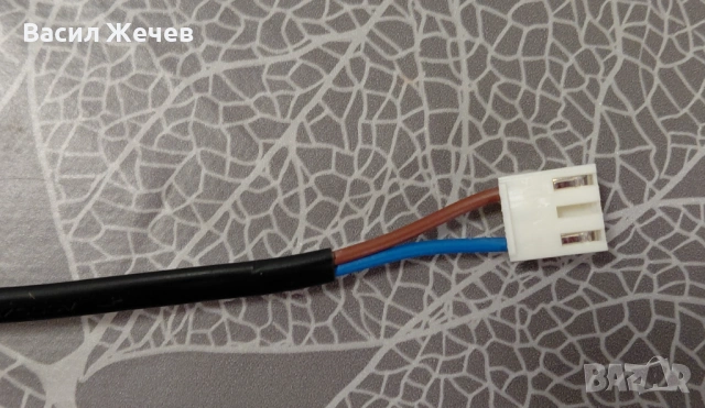 Захранващ кабел, 2x0.75mm2, 1.6 m, двуполюсен щепсел, черен, снимка 4 - Друга електроника - 53386612