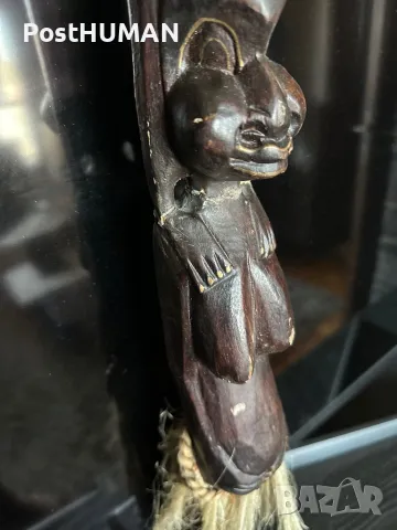 Африканска фигура - статуетка , снимка 5 - Антикварни и старинни предмети - 47384908