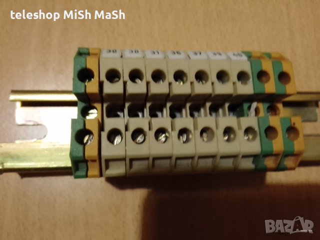 Като нов качествен клеморед с 10 отделения на дебела метална шина , снимка 3 - Други машини и части - 37761164