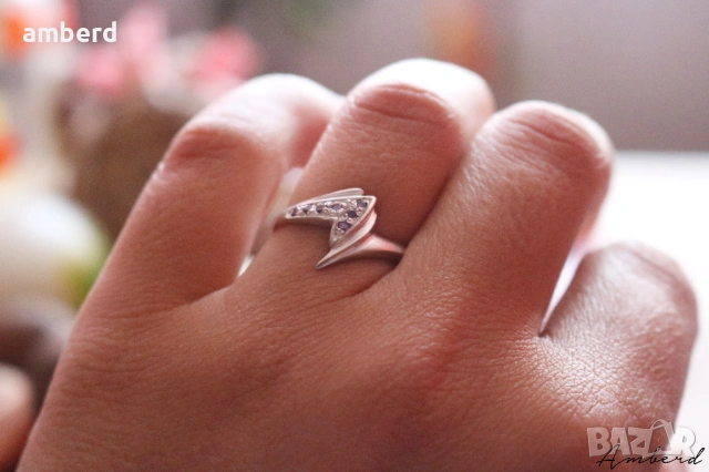 Сребърен пръстен - модел R033, снимка 4 - Пръстени - 53518273