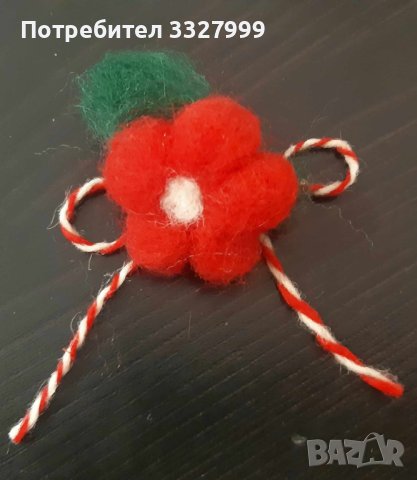 Мартеници ръчна изработка от вълна, снимка 7 - Декорация за дома - 44111391