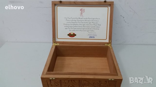 Дървена кутия за пури, снимка 5 - Антикварни и старинни предмети - 28932296