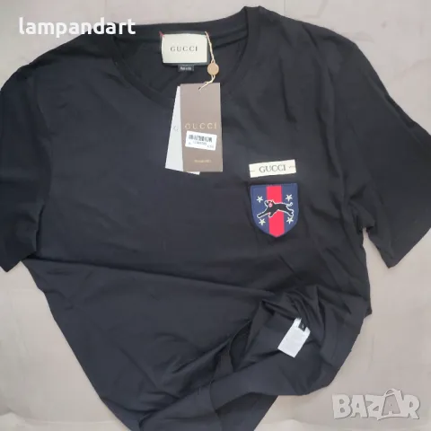 Тениска Gucci черна, снимка 4 - Тениски - 50241588