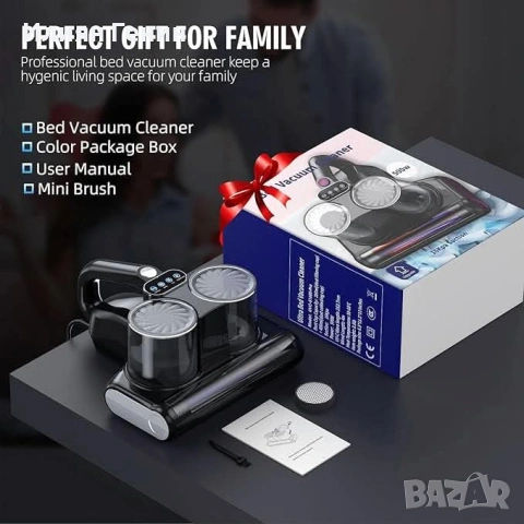 Прахосмукачка за матраци с UV 16Kpa засмукване и 253.7nm  , снимка 5 - Прахосмукачки - 53437380