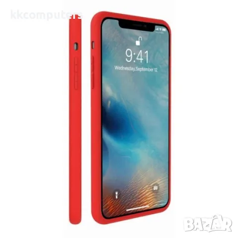 Силиконов кейс bSmart Silicone Soft Cover, За iPhone 16e, Червен, снимка 2 - Калъфи, кейсове - 50349645