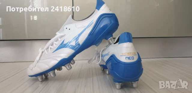 Mizuno Morelia Neo 4 Elite Мens Size 42.5 / 26.5 см. НОВО! ОРИГИНАЛ! Бутонки!, снимка 5 - Спортни обувки - 50939309