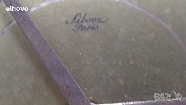 Часовник Silver Paris с бронзова фигура на лястовица, снимка 4 - Антикварни и старинни предмети - 36713582