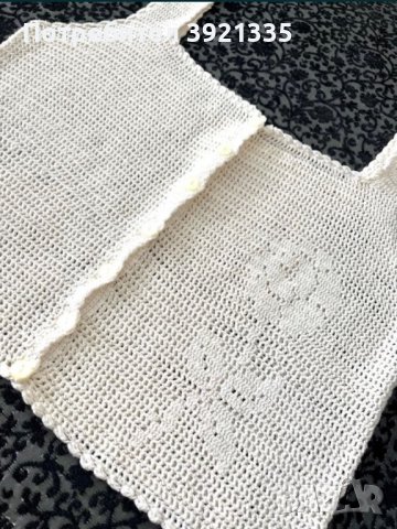 Ръчно плетено бюстие + подарък ЧАНТА , снимка 2 - Потници - 43384964