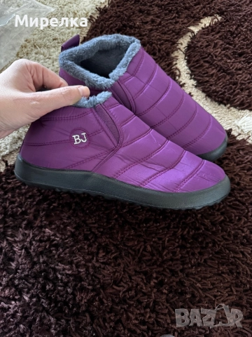 Топли непрокопаеми зимни обувки 28см , снимка 2 - Дамски боти - 52225143
