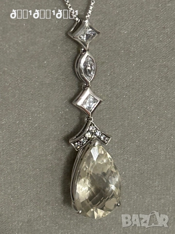 Изключително изискано сребърно колие с Топази , снимка 10 - Колиета, медальони, синджири - 52840742