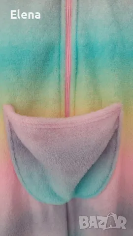 Гащеризон ватиран за дома за момиче Единорог H&M 134-140 р , снимка 8 - Детски комплекти - 49110073